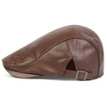 Men's Leather Flat Cap