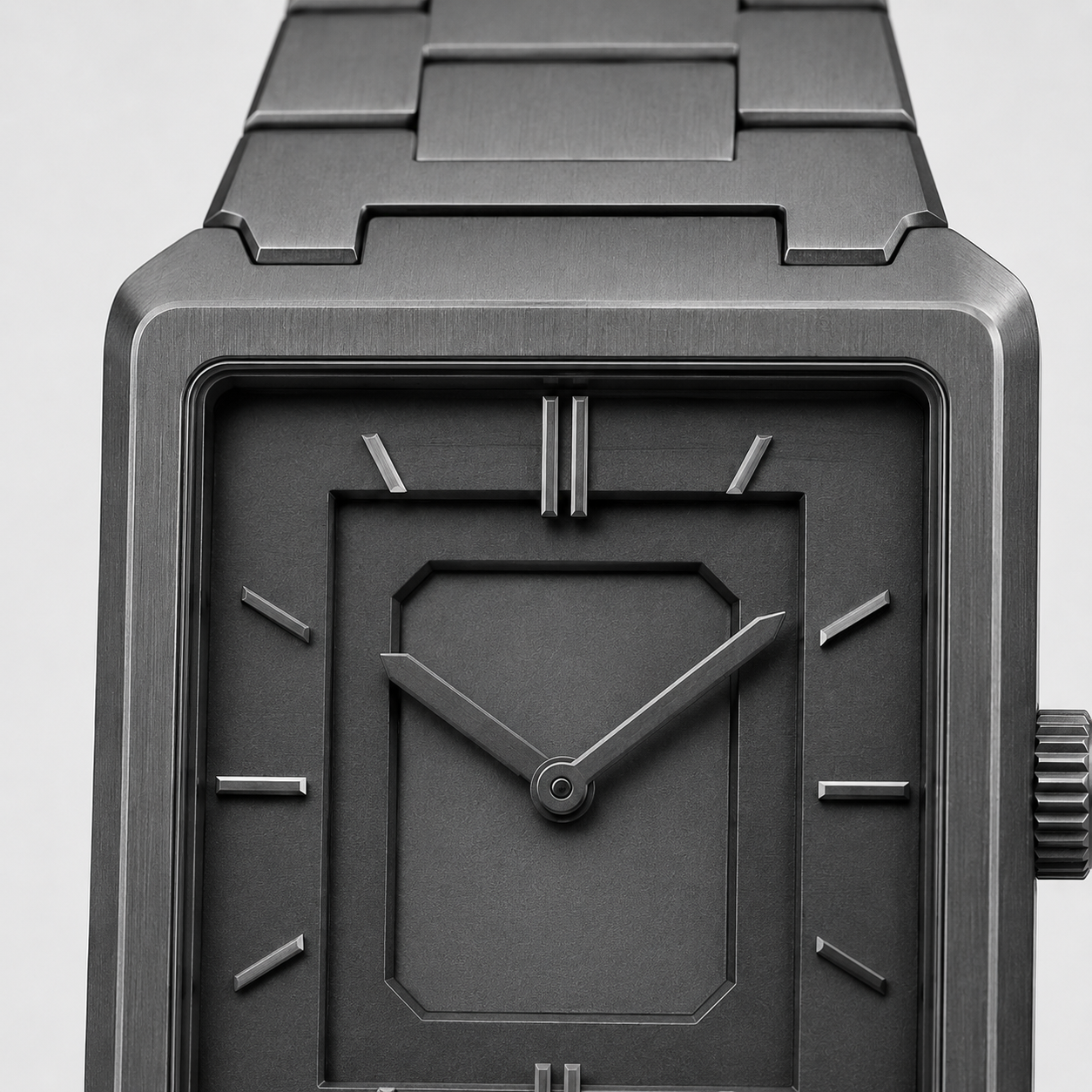 White Graphite Statement Dial Watch