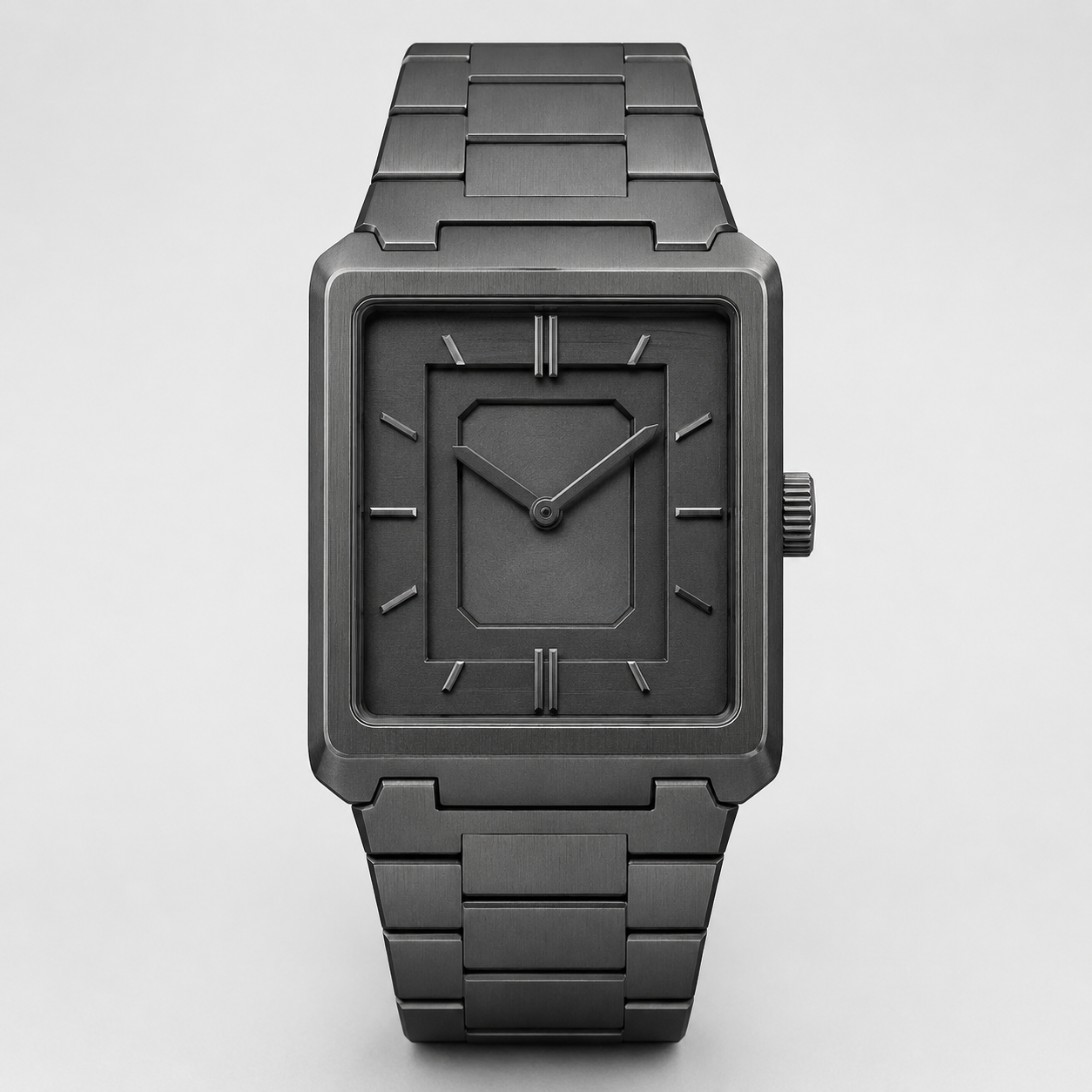 White Graphite Statement Dial Watch