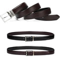 Men's Reversible Belt in Leather with Reversible Buckle