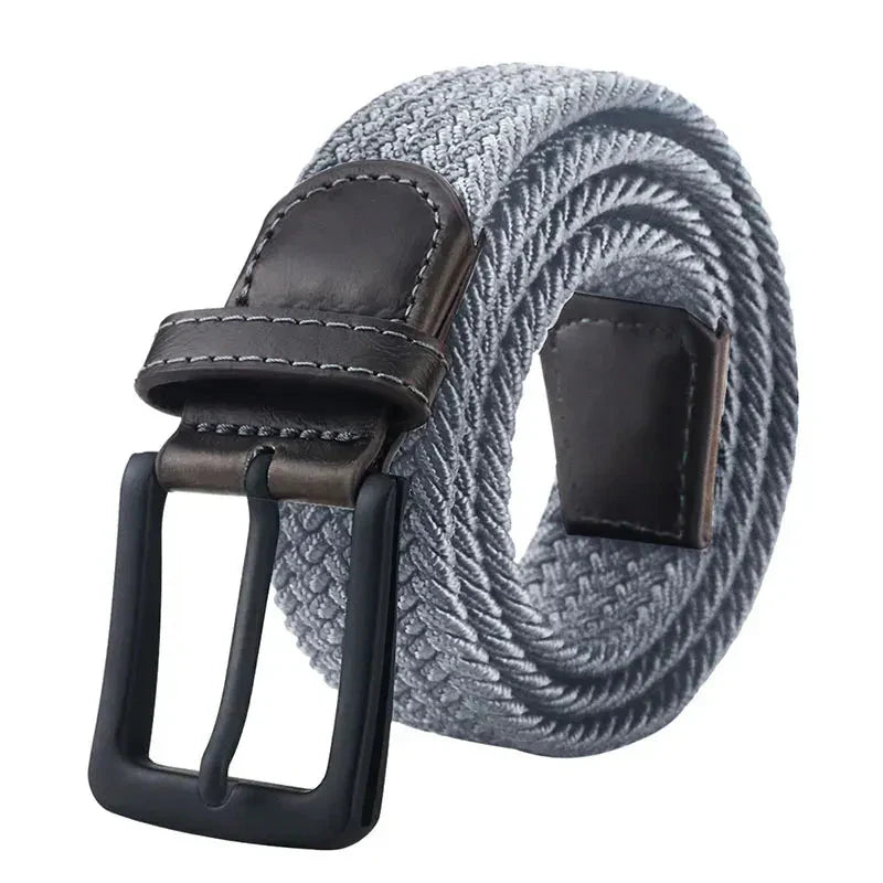 Men's Belt Elastic Canvas Without Holes
