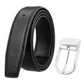 Men's Dress Belt with Removable Metal Buckle