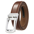 Belt Executive Men's Leather with Buckle Metal
