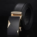 Men's Belt Leather Automatic Buckle