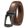Belt Executive Men's Leather with Buckle Metal