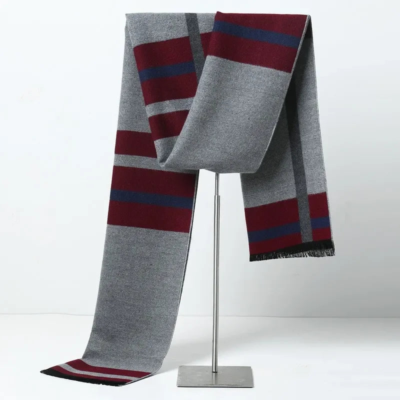 Men's Long Red Scarf