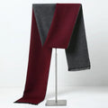 Men's Long Red Scarf