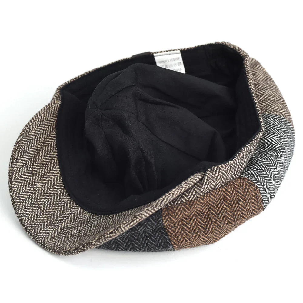 Men's Octagonal Flat Cap