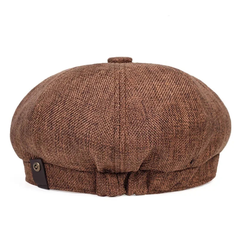 Men's English Flat Cap Vintage 8 Panels