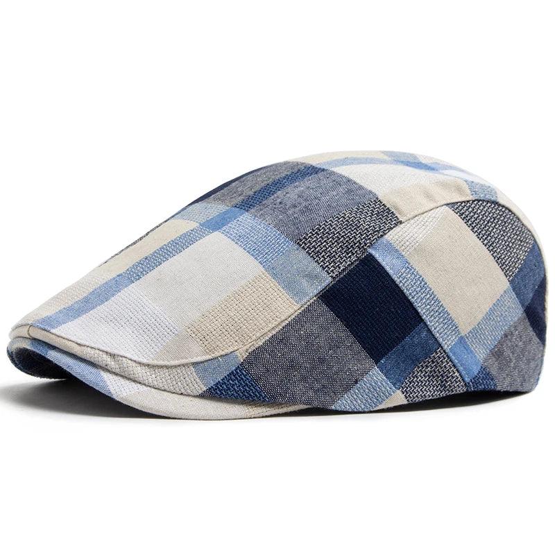 Flat Cap Cotton Vintage Checked