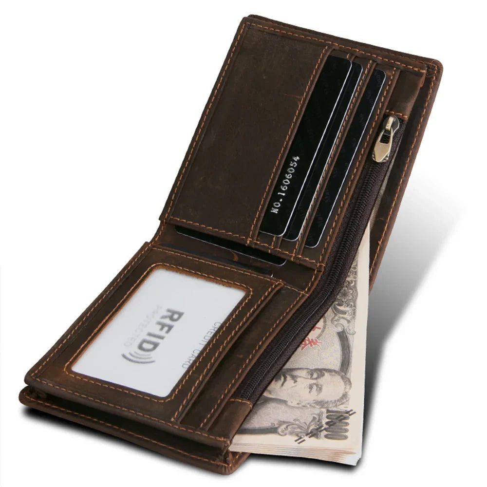 Wallet Genuine Leather RFID-Blocking