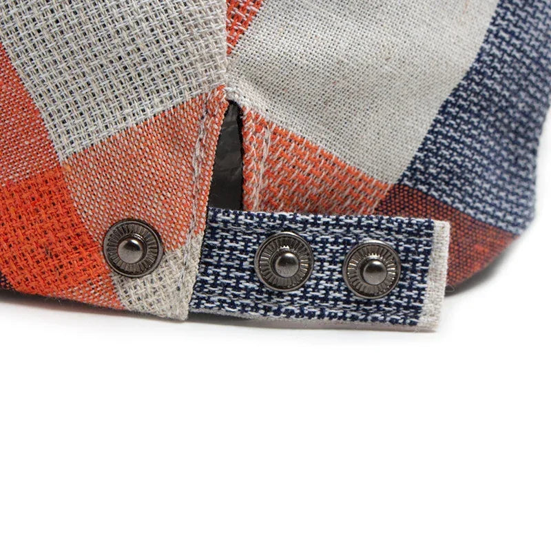 Flat Cap Cotton Vintage Checked