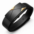 Men's Belt Leather Automatic Buckle