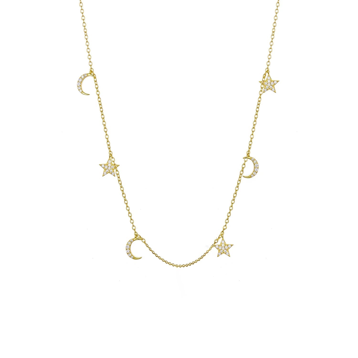 Moon & Star Necklace